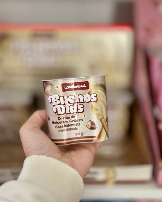 Buenos Días – Crème de Noisettes Grillées & Bâtonnets Croustillants – 55 g 🌰✨