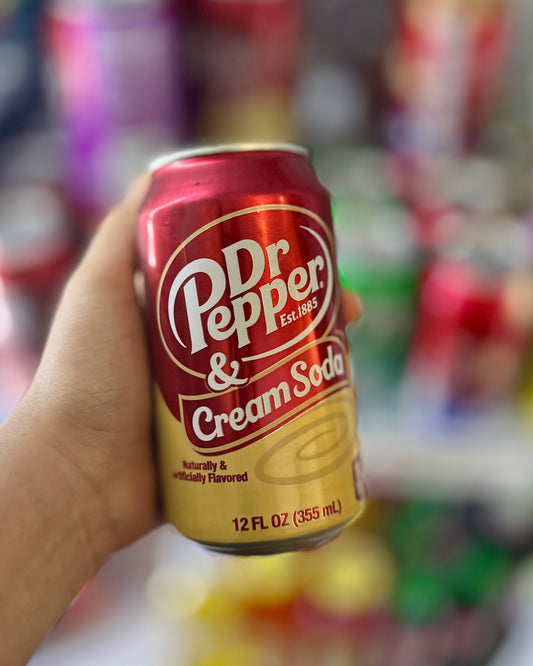 Dr Pepper Cream Soda – Canette 355 ml 🍒🍦⚡